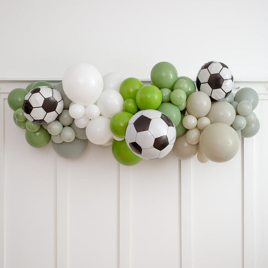 Football Party Foils Inflated Balloon Garland 2m