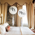 Load image into Gallery viewer, Set of 2 Mr & Mrs Wedding Giant Balloons Bespoke Tassel Tail
