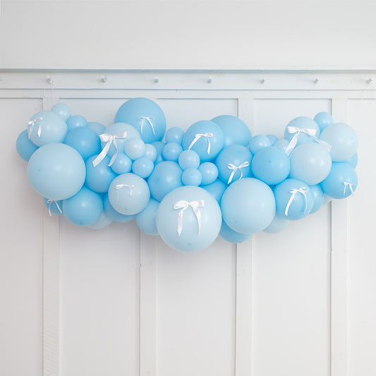 Baby Blue Inflated Balloon Garland 2m