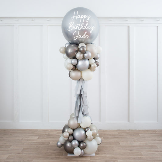 Personalised Ice Disco Party Pillar